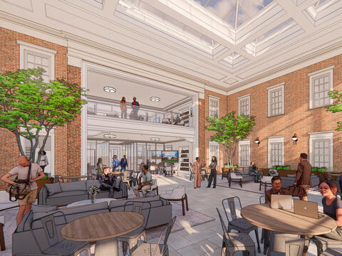Central Atrium and Collaboration Hub